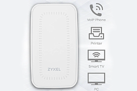  Zyxel WAX300H — настенная точка доступа-коммутатор для отелей в MIDICT GROUP